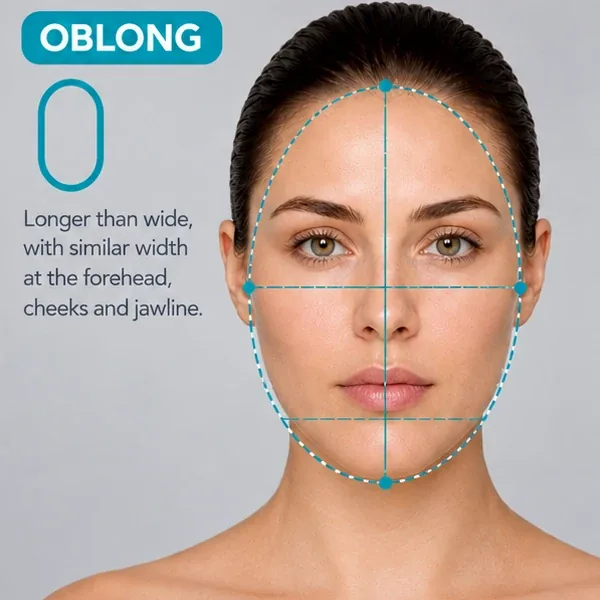 Oblong Face Shape